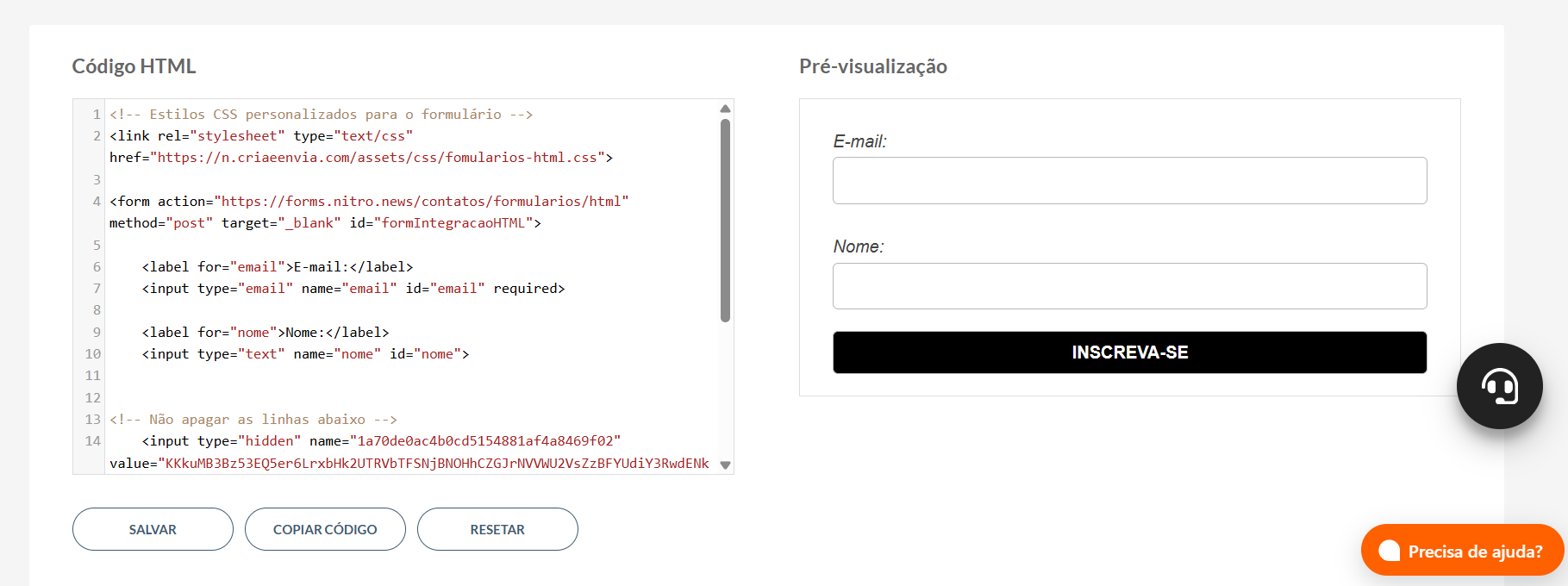 Visualizar HTML